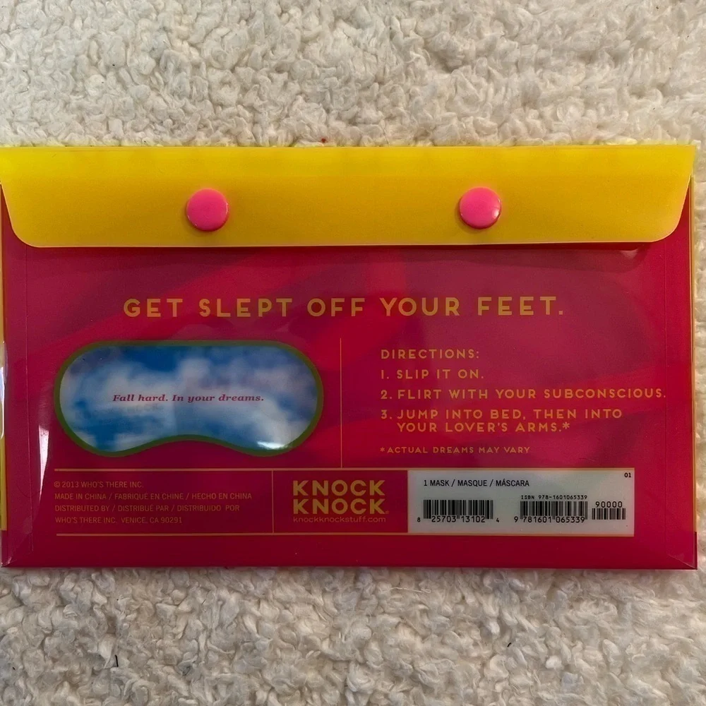 Knock Knock “Romantic Comedy” Dream Eye Mask